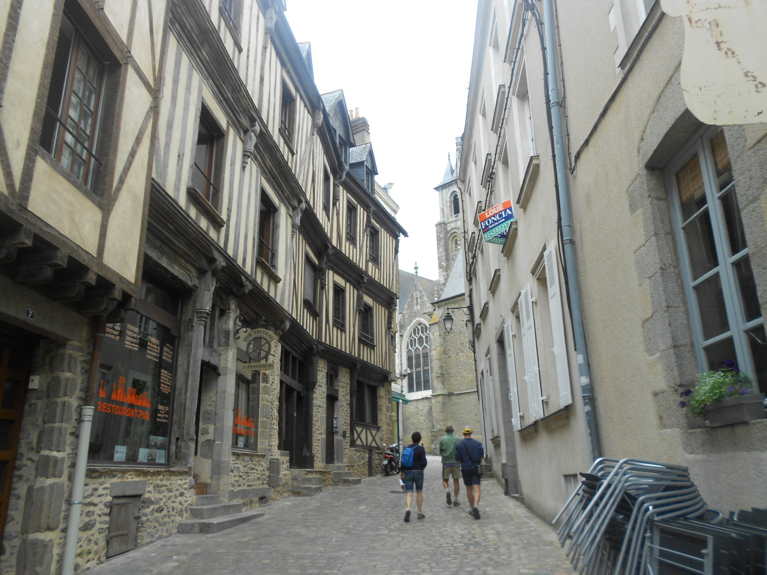 The old quarter of Laval, France