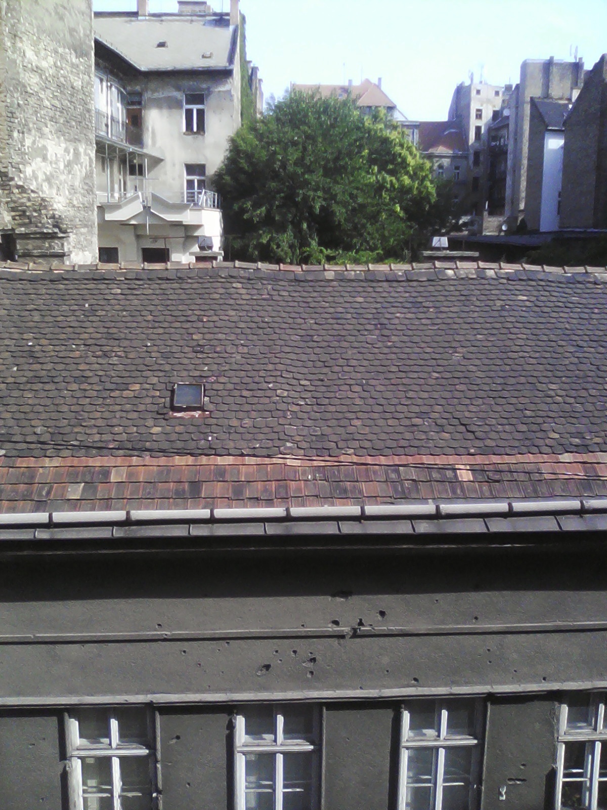 Bullet holes in Budapest