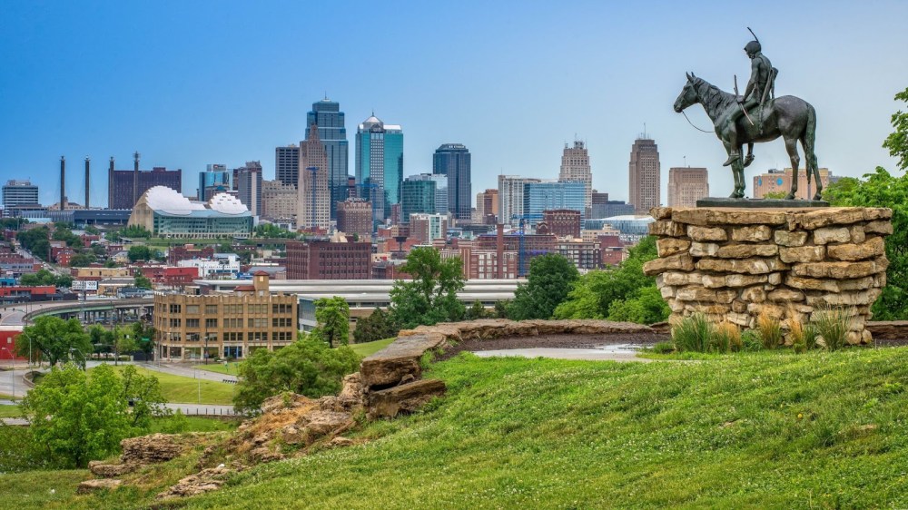 The memorial is located in a large park that contains many remarkable statues. This one called "The Scout" is one of the most famous.