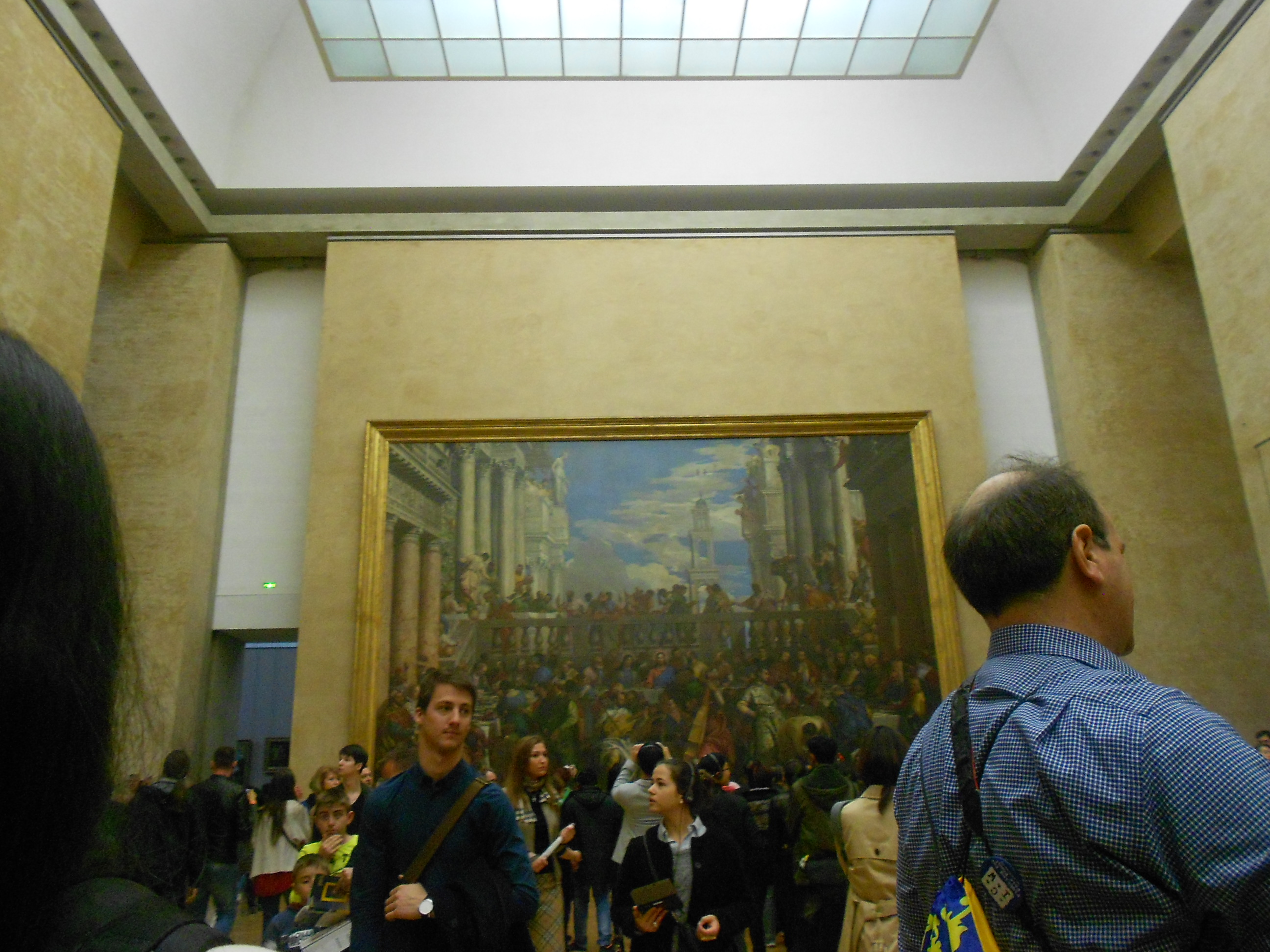 It is now closed but this is how crowded the Louvre gets